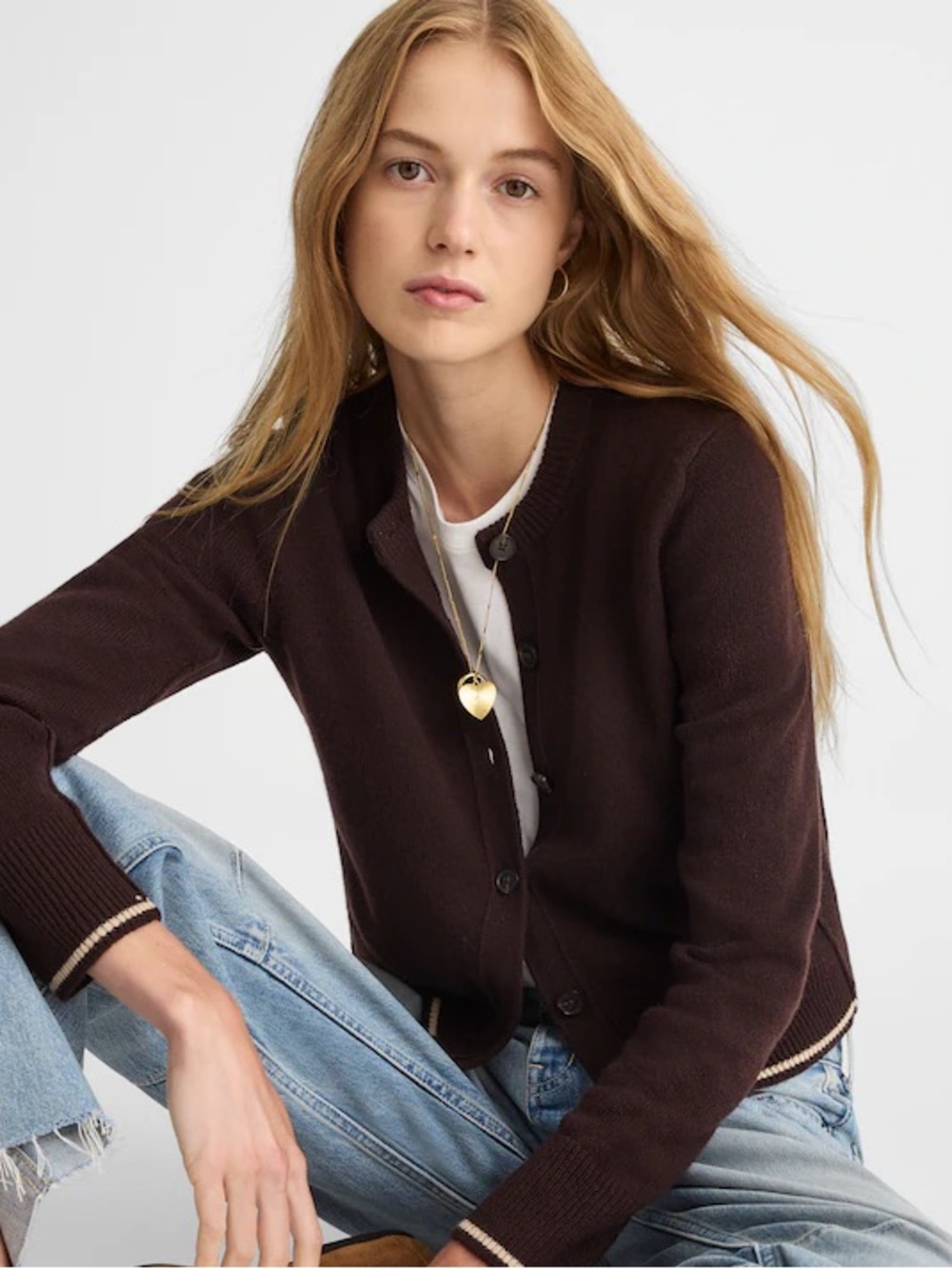 Madewell Cashmere Button-Front Cardigan Sweater NS663 NWT